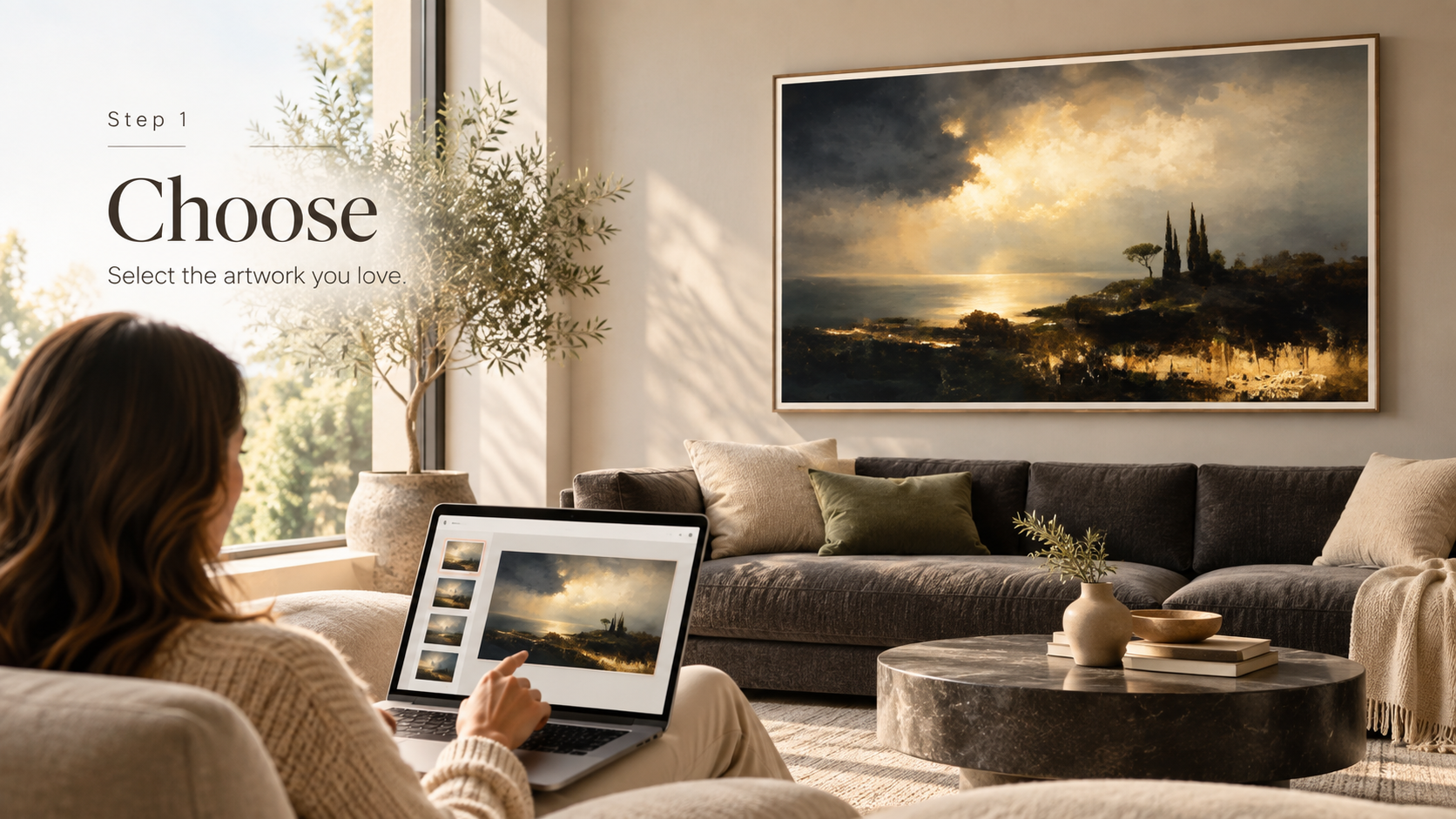 Choose and preview an Amvia artwork